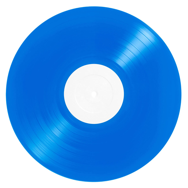 12" blue vinyl record pressing