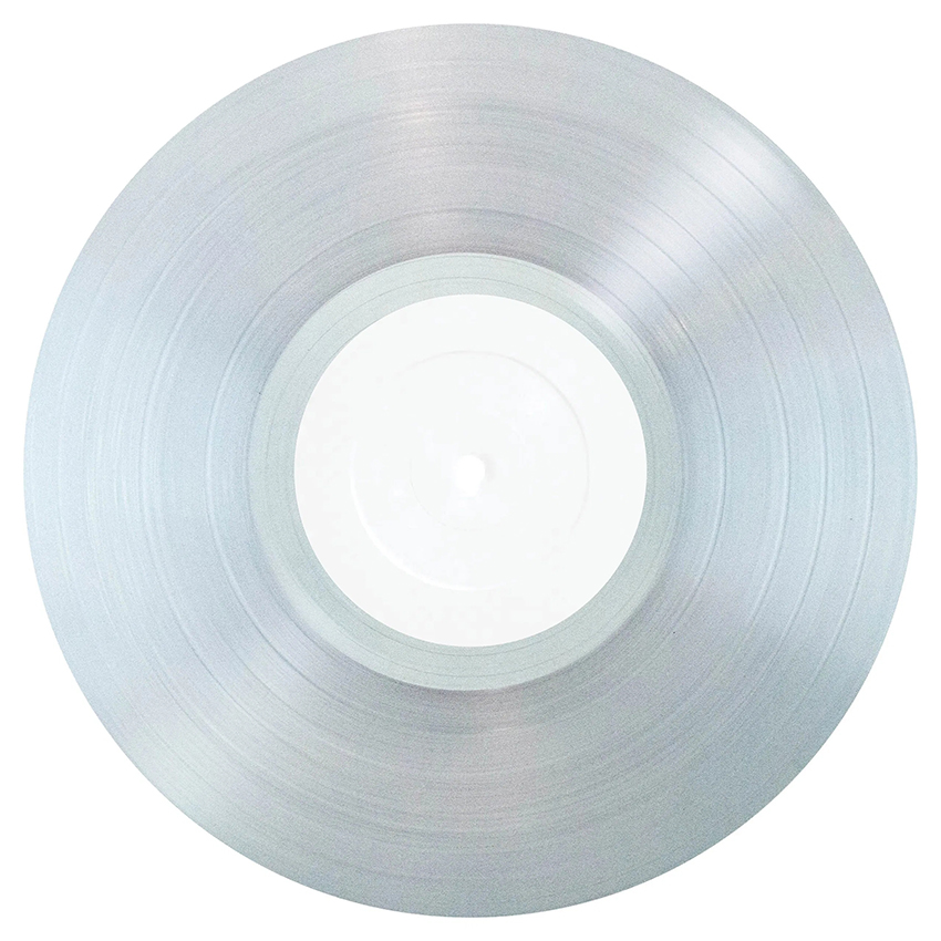 12" crystalclear record pressing