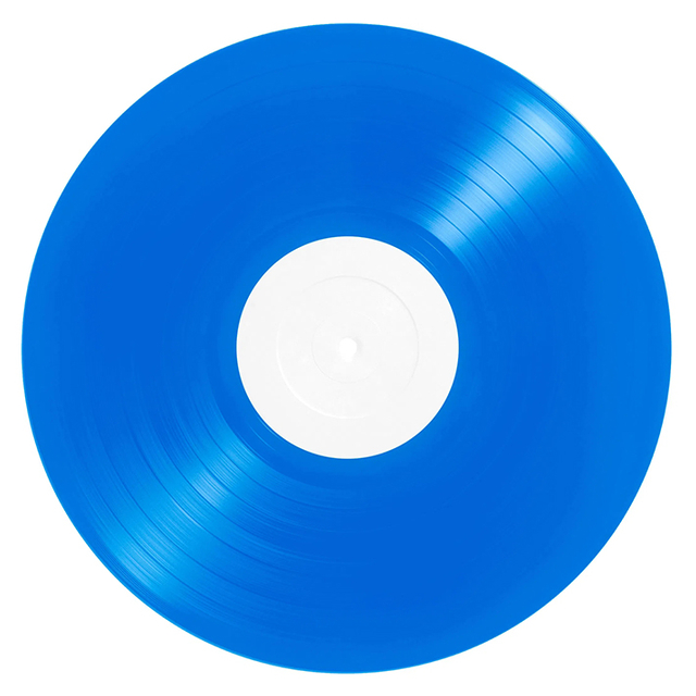 10" blue vinyl record pressing